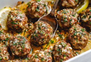 Morrocan Turkey Meatballs with Jasmine Rice and Almond Green Beans
