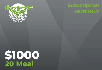 20 Meal Monthly Subscription