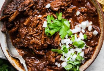 Beef Birria with Coleslaw and Mexican Squash