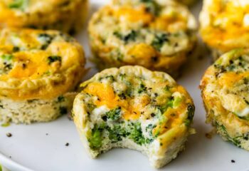 Broccoli & Cheddar Egg Bites with Roasted Potatoes