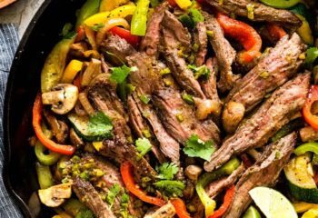 Steak Fajitas with Cilantro Rice & Zucchini