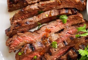 Peppercorn Marinated Steak & Baked Potato